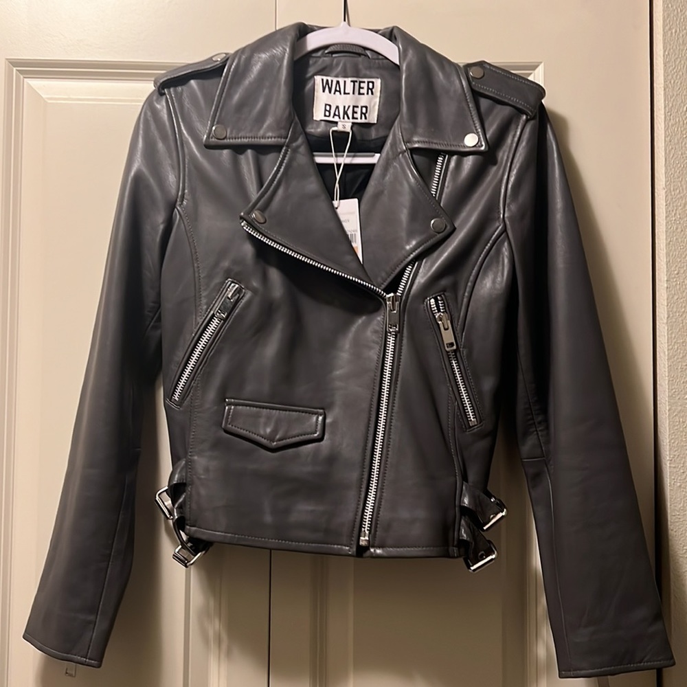 Walter Baker Lamb Leather Jacket Only Worn Once - Picture 9 of 11